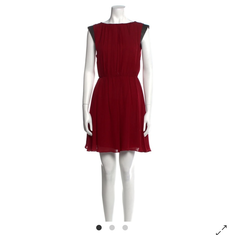 Alice + Olivia Red Sleeveless Mini Sundress Cocktail